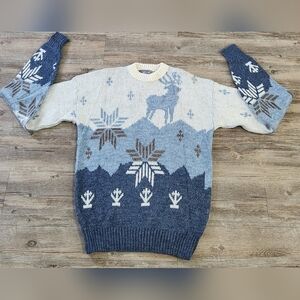 Vintage Men's LeTigre'‎ Knit sweater size Large Tall Grandpa Core